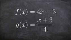 Verifying two functions to determine if they are inverses of each other Instructional Video