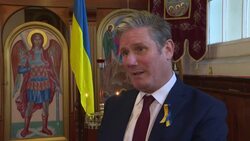Keir Starmer visits a Ukrainian Orthodox Church in London News Clip