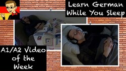 German for Beginners #45: Learning German in Your Sleep Instructional Video