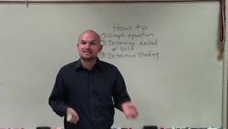 How to graph linear inequalities Instructional Video