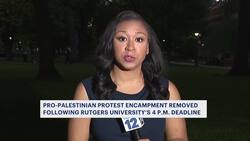 Pro-Palestinian protest that postponed final exams at Rutgers ends peacefully News Clip