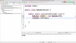 Java Programming for Complete Beginners - Java 16 - Step 02 - Java For Loop - Exercises Overview and First Exercise Prime Numbers Instructional Video