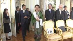 Japan's Abe meets Myanmar s Aung San Suu Kyi Instructional Video