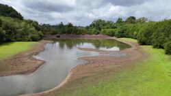 Water levels falling at reservoir in Kent News Clip