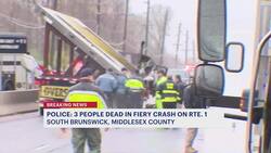 Police chief: 3 killed in crash on Route 1 in South Brunswick News Clip