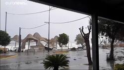 Southern Greece is lashed by Storm Zorba News Clip