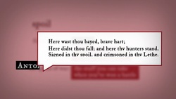 Julius Caesar 3.1 Metaphor: Caesar as a Deer Instructional Video