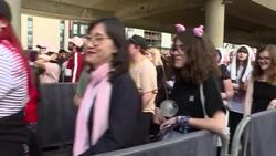 Fans queuing for the concert of BTS at the Wembley Stadium News Clip