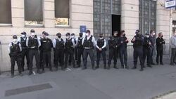CLEAN : Paris police in tribute to colleague slain by suspected jihadist News Clip