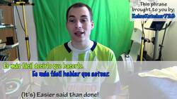 How to say "easier said than done!" in Spanish (Día 98) Instructional Video