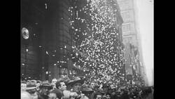 Atlantic Ocean, 1952: A few weeks after his shipwreck, Captain Carlsen is welcomed with a parade by New York City Stock Footage