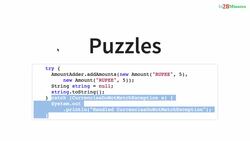 Java Programming for Complete Beginners - Java 16 - Step 13 - Basics of Handling Exceptions - Puzzles 2 Instructional Video