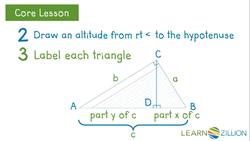 Proving the Pythagorean Theorem Using Similarity Instructional Video