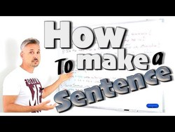 Making a SENTENCE, positive or negative (with Transitive, Intransitive or Ditransitive verbs) Instructional Video