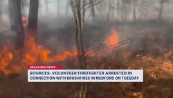 Suffolk County police: Volunteer firefighter intentionally set a brushfire in Medford News Clip