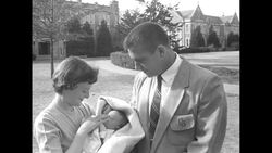 Member of 1955 All-America college football team guard Bo Bellinger of University of Oklahoma Sooners in Norman, OK News Clip