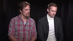 Alexander Skarsgard talks family, jokes about brother Bill as Pennywise Instructional Video