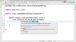 Java Programming for Complete Beginners - Java 16 - Step 13 - Behind the Screens with Functional Interfaces - Implement Predicate Int Instructional Video