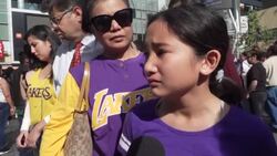 CLEAN : El adios al idolo del basquetbol Kobe Bryant News Clip