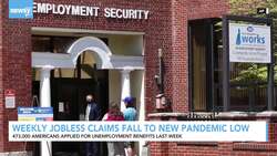 Weekly Jobless Claims Fall To New Pandemic Low News Clip