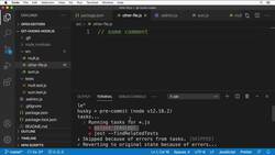 Complete Git Guide: Understand and Master Git and GitHub - Verifying Selective Linting and Testing Using Lint-staged Instructional Video