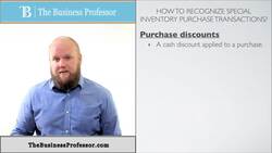 Accounting for Special Merchandizing Transactions Instructional Video