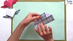 How to Make a Heart with Wings with One Paper Instructional Video