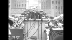 Pres. Franklin Roosevelt delivers campaign speech in Buffalo, NY News Clip