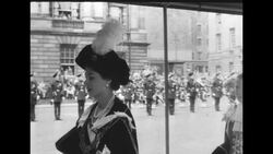 UK's Queen Elizabeth II installs Knights of Thistle in St. Giles Cathedral in Edinburgh News Clip