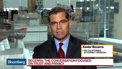 California AG Becerra Says DOJ Meeting Was Focused on Social Media Privacy Issues News Clip