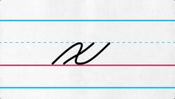 Lowercase Cursive Letter x Instructional Video