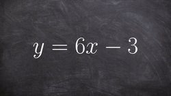 Graphing a linear equation in slope intercept form Instructional Video