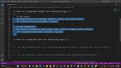 The Art of Doing - Web Development for Beginners - Formatting Text with Tags Instructional Video