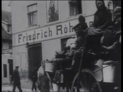 Refugees and civilian life, Germany, WWI Stock Footage