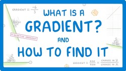 GCSE Maths - How to Find the Gradient of a Straight Line #65 Instructional Video