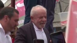 CLEAN : Brazil's Lula and vice-president candidate hold rally in Sao Paulo ahead of runoff News Clip