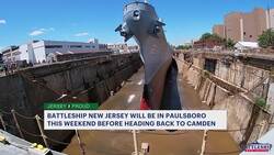 Jersey Proud: Battleship New Jersey comes to Paulsboro this weekend before heading back to Camden News Clip