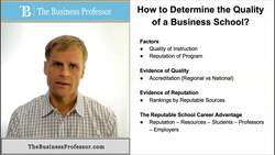 Quality of a Business School Instructional Video