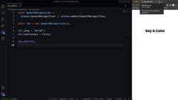 Modern JavaScript from the Beginning - Second Edition - Speech Recognition API - Color Say Project Instructional Video