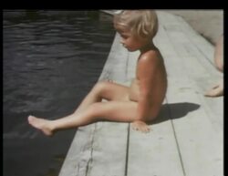 Eva Braun waterskiing in Wolfgangsee, at Aschauer Pond with Anni Brandt, on Lake Wörth and spending time at Berghof Stock Footage