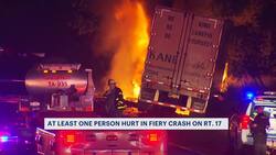 At least one seriously injured in fiery crash on Route 17 Instructional Video