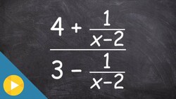 Simplify a complex fraction and then identify the excluded values Instructional Video