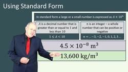 Using Standard Form in Physics Calculations Instructional Video