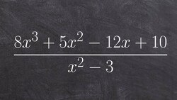 How to use long division to divide two polynomials Instructional Video