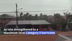 CLEAN : Nicaraguans hunker down ahead of Hurricane Iota landfall News Clip