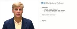 Employer vs Independent Contractor - Agency Law Instructional Video