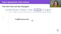 Choosing formatting tools Instructional Video