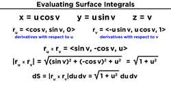 Evaluating Surface Integrals Instructional Video