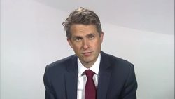 Gavin Williamson MP defending government response to A-level marking News Clip