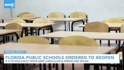 Florida Public Schools Ordered To Reopen For Fall News Clip